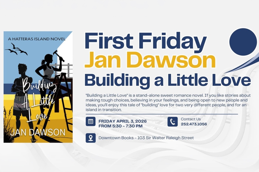 Jan Dawson book signing Downtown Books Manteo