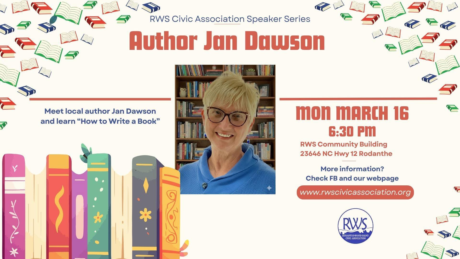 RWS Civic Association Speaker Series - Author Jan Dawson